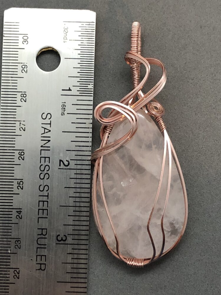 rose quartz pendant