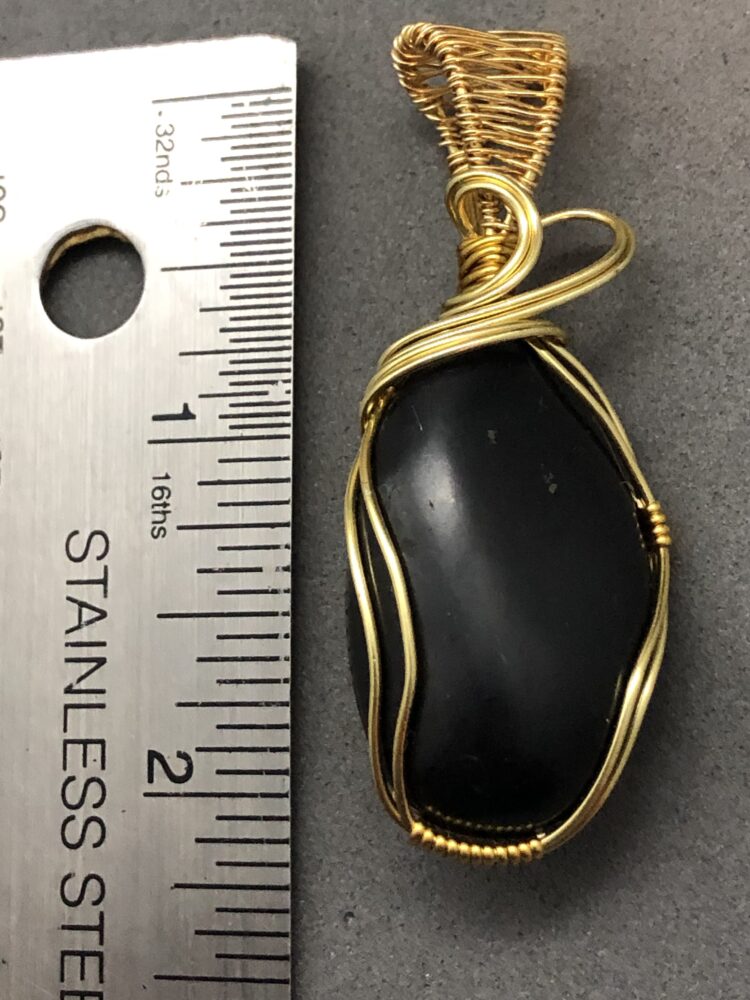 shungite stone pendant