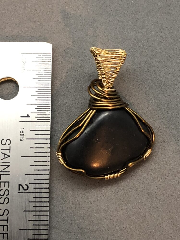 shungite stone pendant