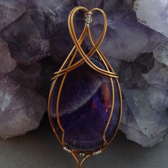 Large amethyst pendant