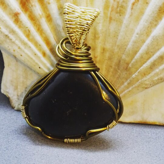 shungite stone pendant