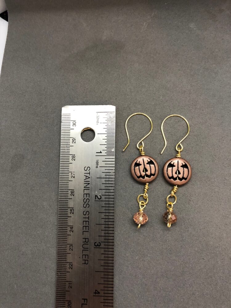 pumpkin earrings