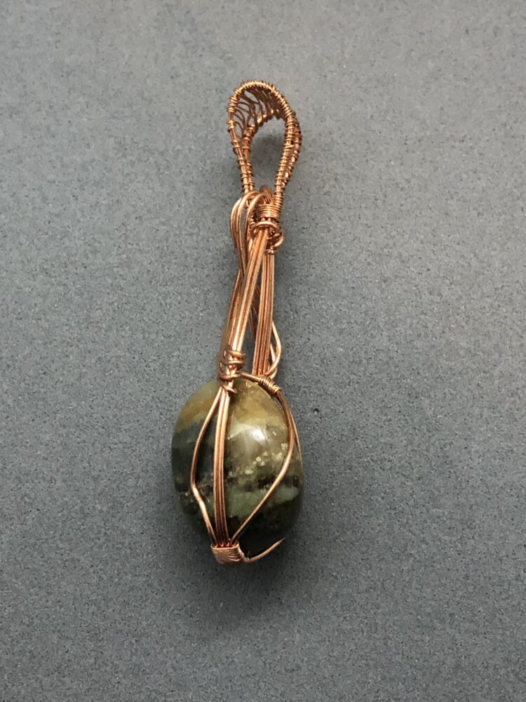 ocean jasper stone pendant