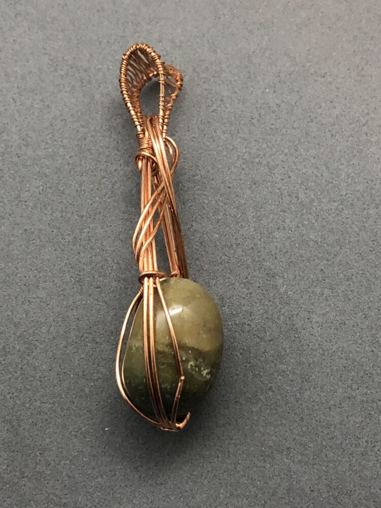 ocean jasper stone pendant