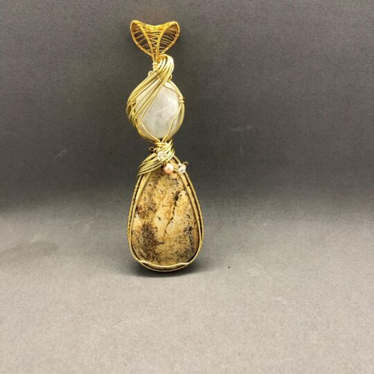 Jasper Moonstone pendant