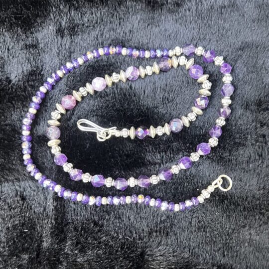 Amethyst wrap bracelet